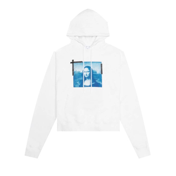 Buy Off White Monalisa Over Hoodie White Blue OMBB037C99FLE0050145 GOAT