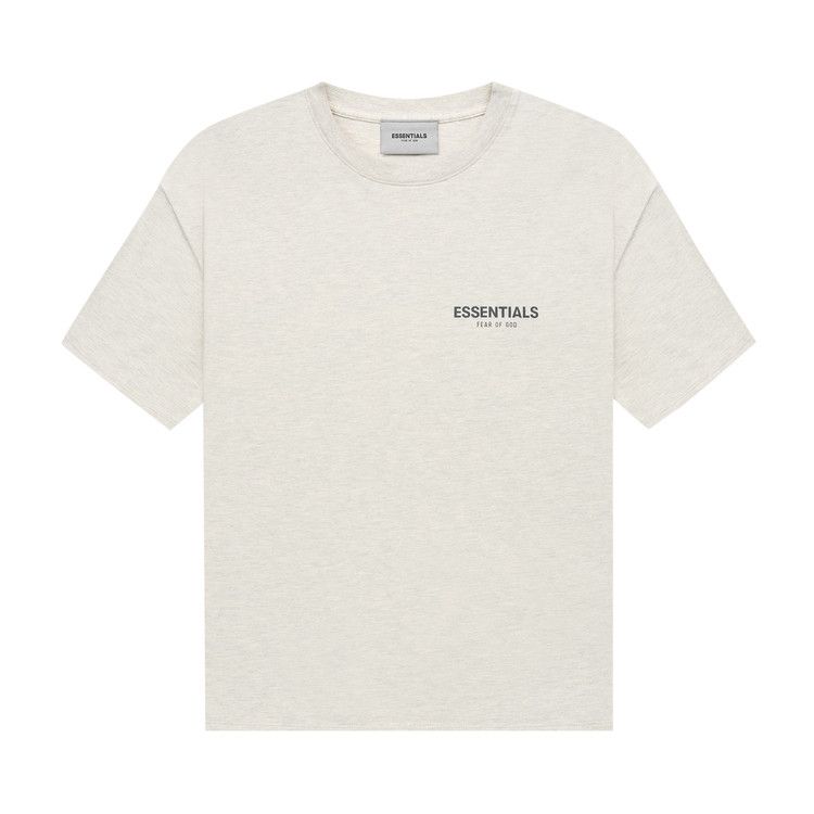 Buy Fear of God Essentials Short-Sleeve Tee 'Light Heather Oatmeal' - 125SU212062F | GOAT Buy Fear of God Essentials Short-Sleeve Tee 'Light Heather Oatmeal' - 125SU212062F | GOAT