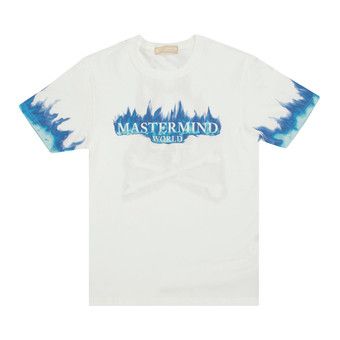 Buy Mastermind World T-Shirt 'White/Blue' - MW21S07 TS032 014 WHIT