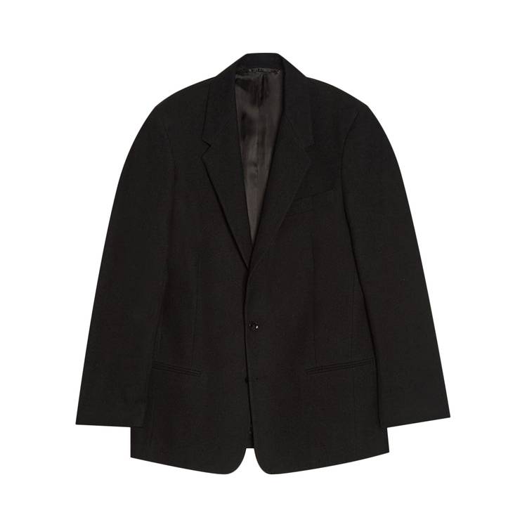 Buy Lemaire Boxy Jacket 'Black' - M 213 JA153 LF608 999 | GOAT