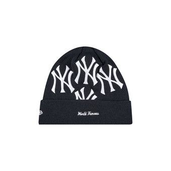 Buy Supreme x New York Yankees x New Era Box Logo Beanie 'Navy