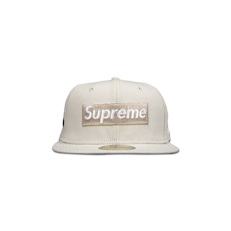 Buy Supreme x New York Yankees Box Logo New Era 'Tan' - FW21H35