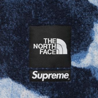 Buy Supreme x The North Face Bleached Denim Print Fleece Jacket 'Indigo' -  FW21J57 INDIGO | GOAT