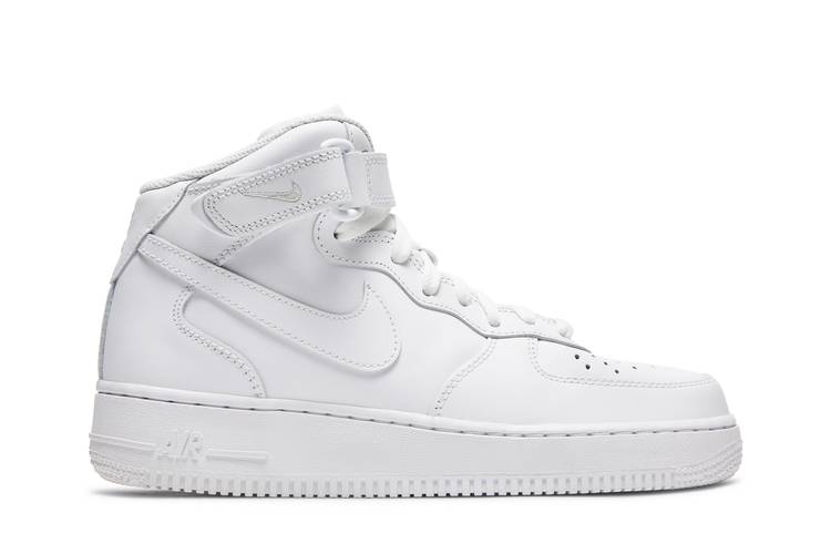 Nike Air Force 1 Mid Triple White (Women's) - DD9625-100/366731