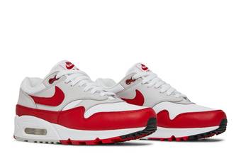 Buy Wmns Air Max 90/1 'White University Red' - AQ1273 100 - Red