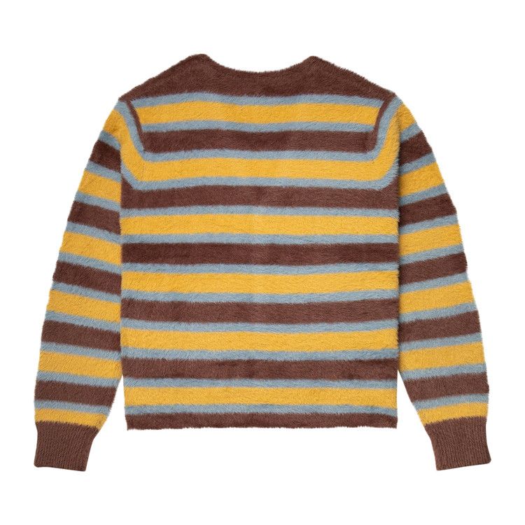 Buy Stussy Striped Cardigan 'Brown' - 117106 BROW | GOAT