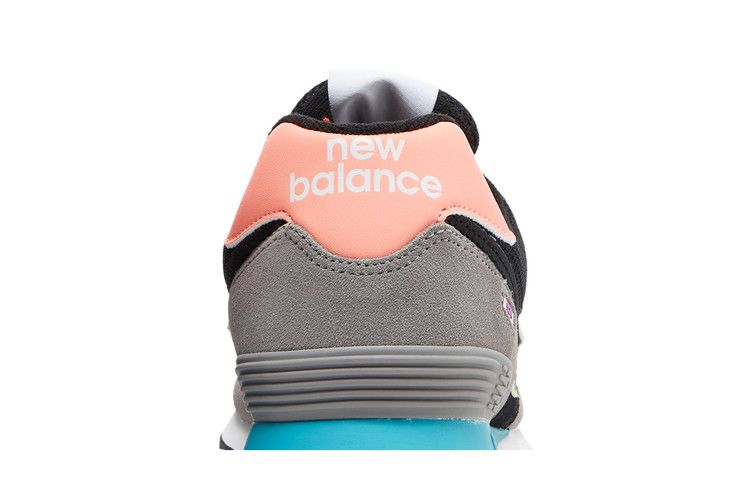 New balance wl574 black on sale pink