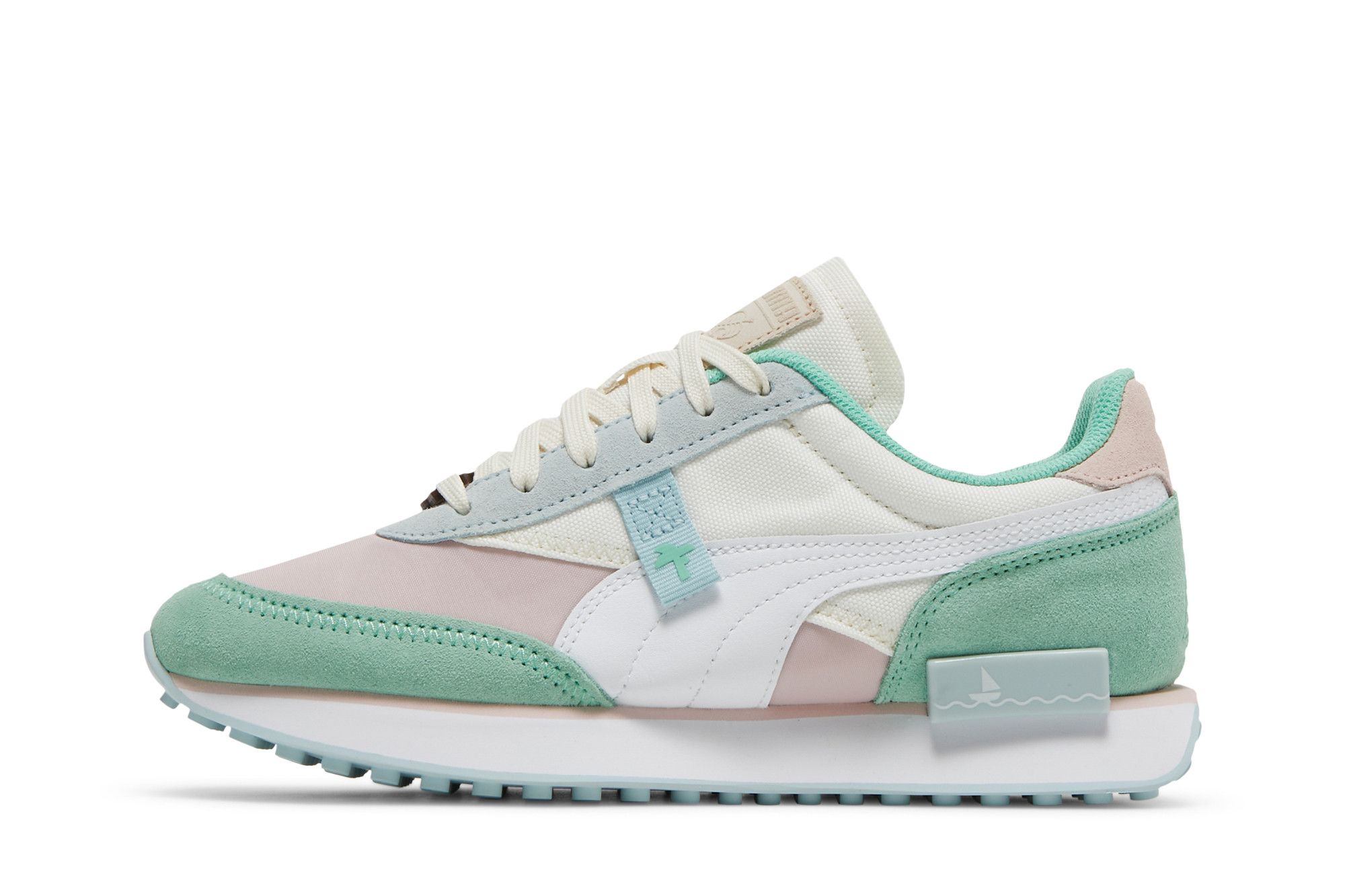 Pre-owned Puma Animal Crossing X Future Rider Big Kid 'new Horizons' In Cream