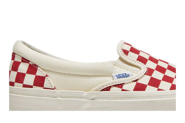 Buy OG Classic Slip On LX Red Checkerboard VN0A32QNP4H GOAT UK