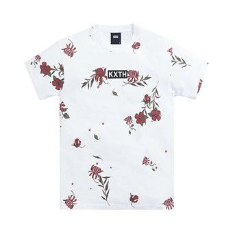 Buy Kith Summer Floral Short-Sleeve Tee 'White' - KH030102 101