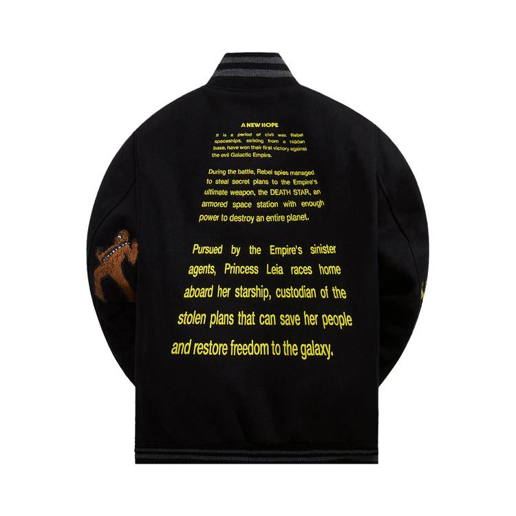 Buy Kith For Star Wars for Golden Bear Varsity Jacket 'Black