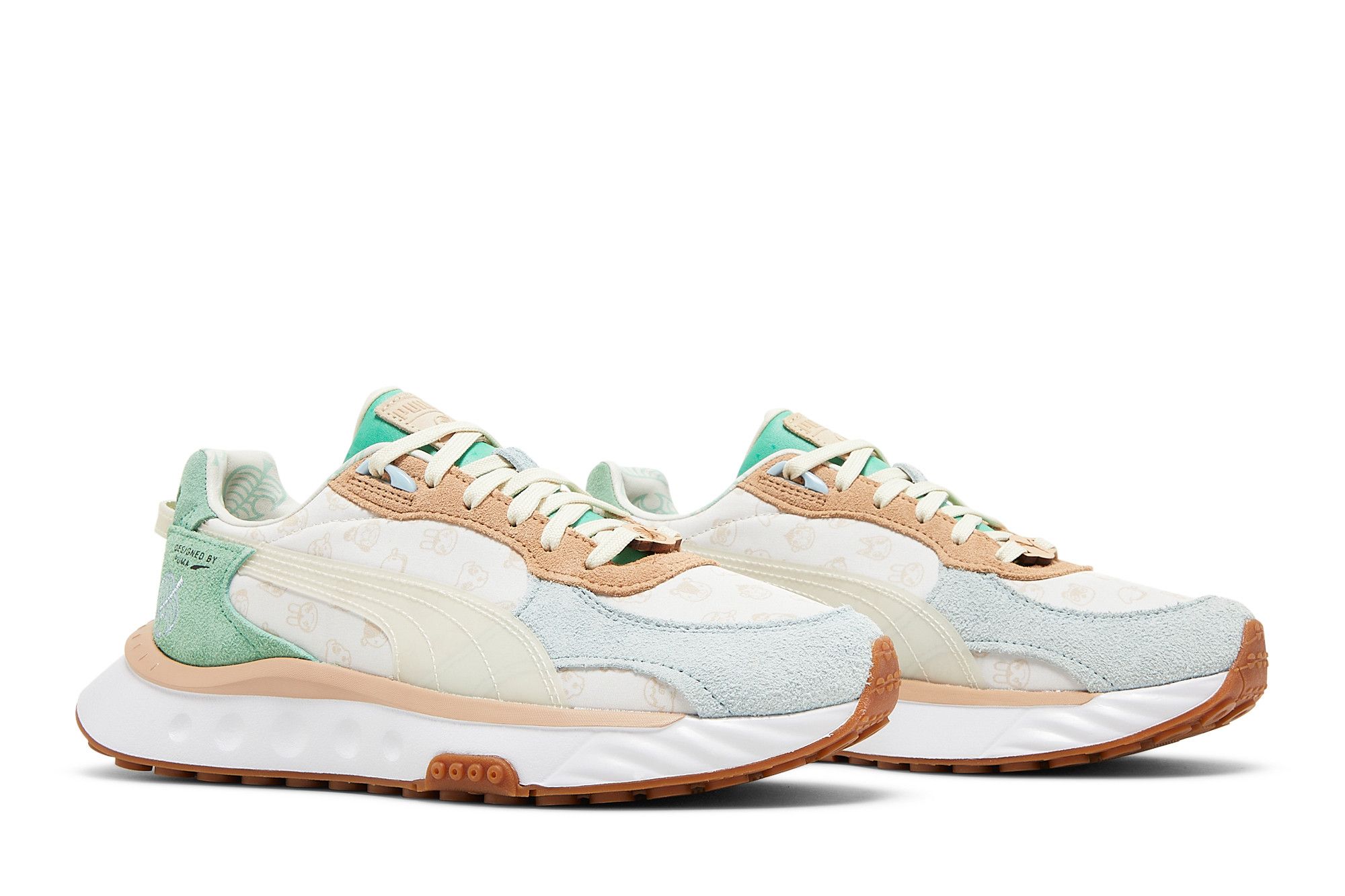 Pre-owned Puma Animal Crossing X Wild Rider Big Kid 'new Horizons' In Blue