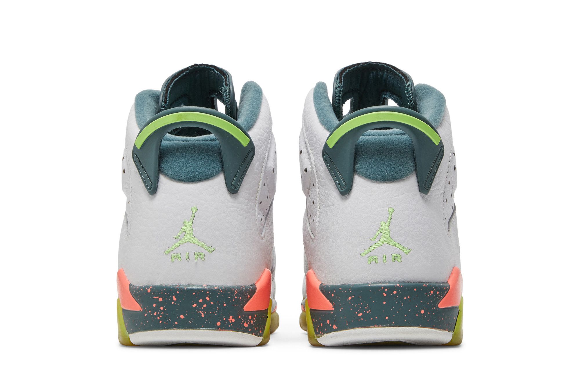 Pre-owned Air Jordan 6 Retro Gs 'bright Mango' In White