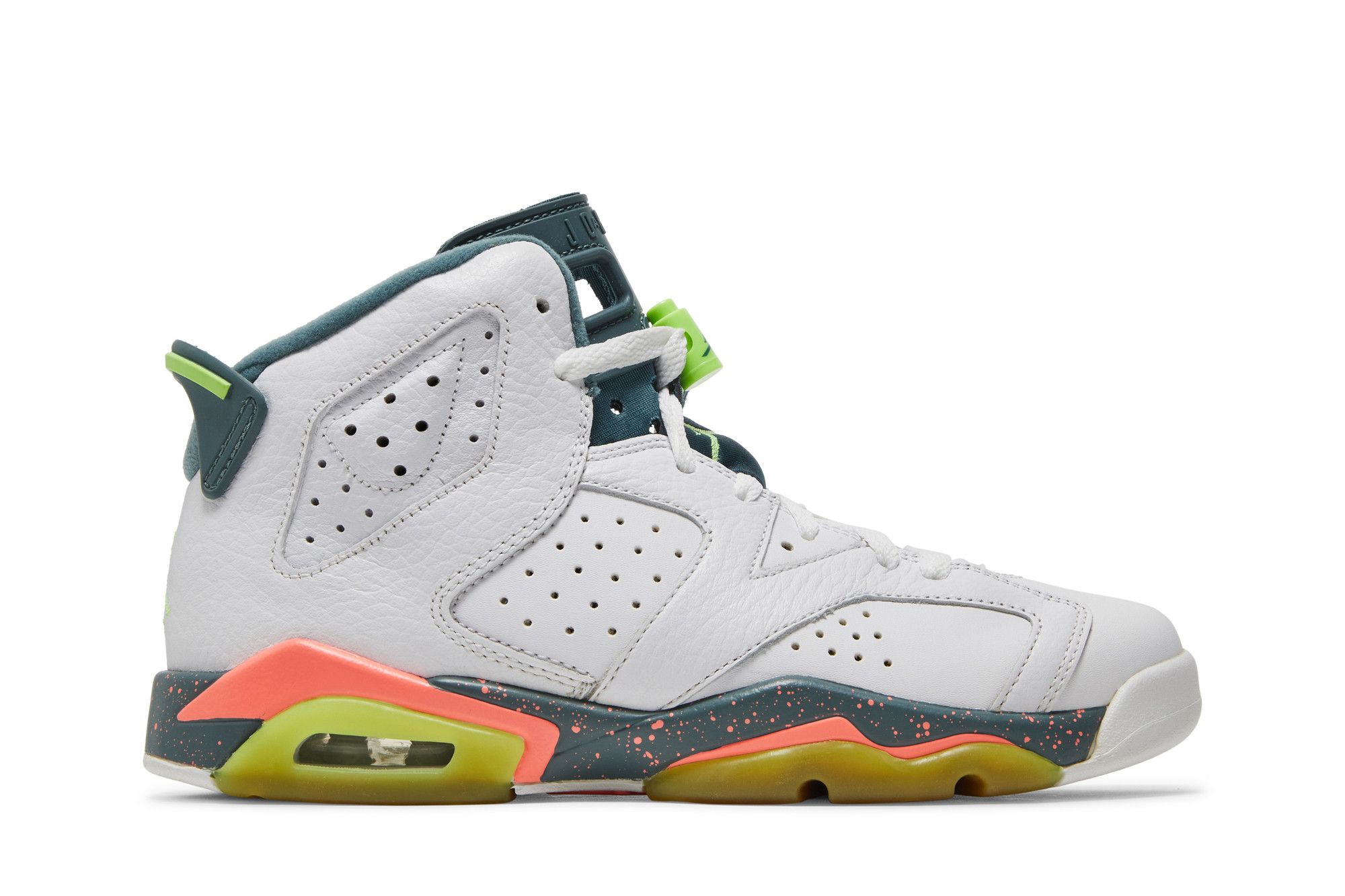 Pre-owned Air Jordan 6 Retro Gs 'bright Mango' In White