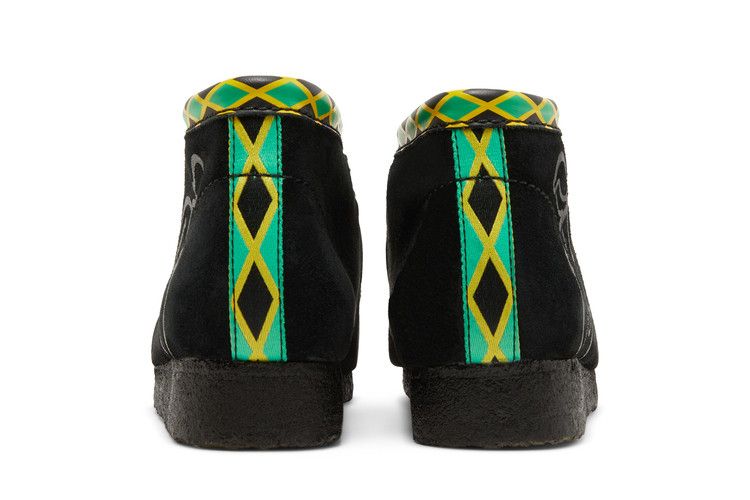 Jamaica X Clarks Wallabee Black