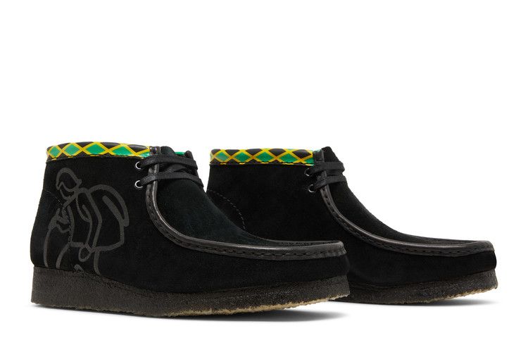 Jamaica X Clarks Wallabee Black