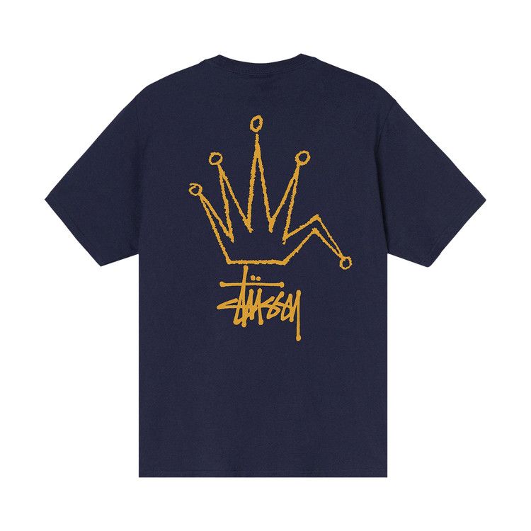 Buy Stussy Broken Crown Tee 'Navy' - 1904738 NAVY | GOAT