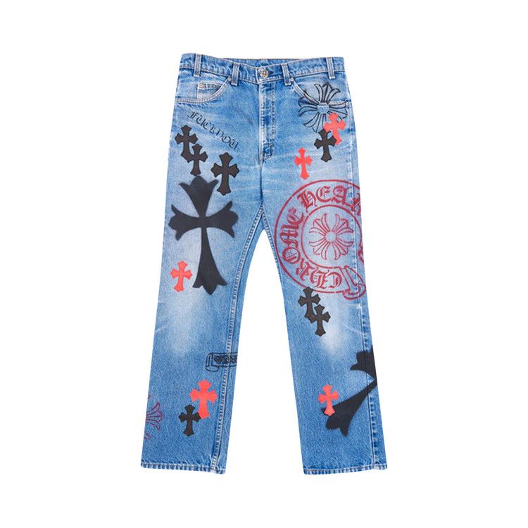Chrome Hearts クロスパターン ワイドレッグデニム L Chrome Hearts クロスパターン ワイドレッグデニム L クロムハーツが