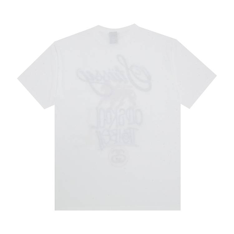 Vintage Stussy Bolt Tribe AOP Tee Shirt Size XL White RARE NEW
