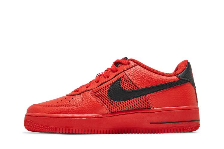 Nike Air Force 1 LV8 (GS) Big Kids' Shoes Habanero Red-White-Black DH9596-600