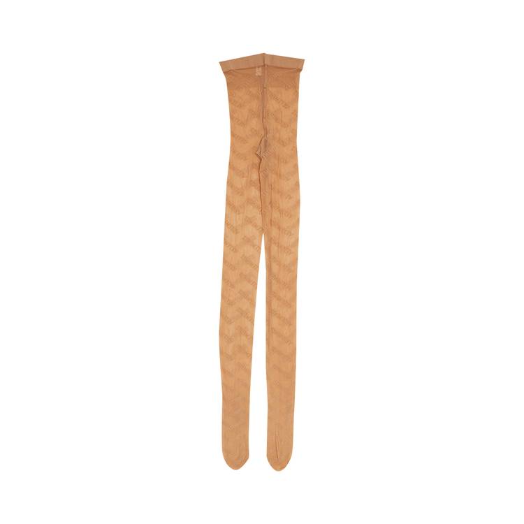 Buy Vetements Monogram Knit Logo Tights 'Nude' - WE52HO100N NUDE