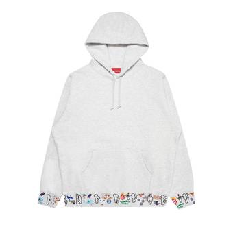 Supreme AOI Icons Hooded Sweatshirt 'Ash Grey' | GOAT