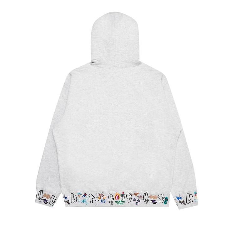 Supreme AOI Icons Hooded Sweatshirt 'Ash Grey' | GOAT