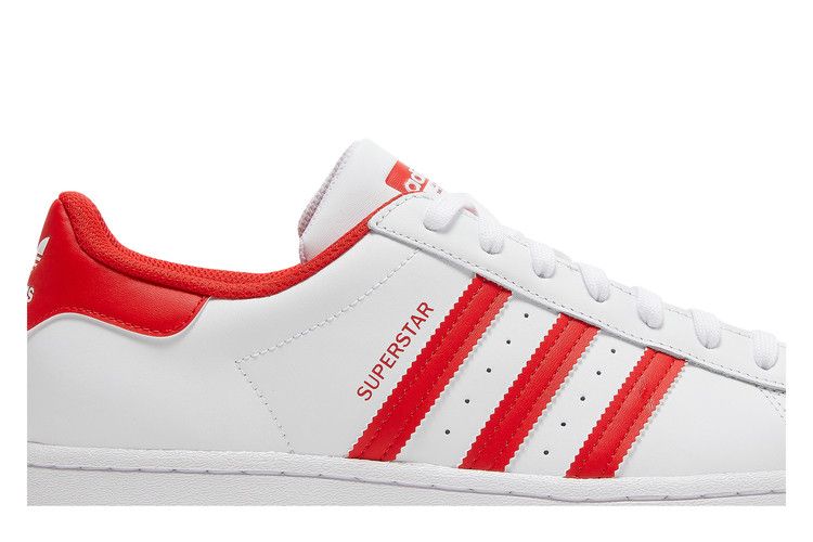 Adidas superstar red and gold best sale