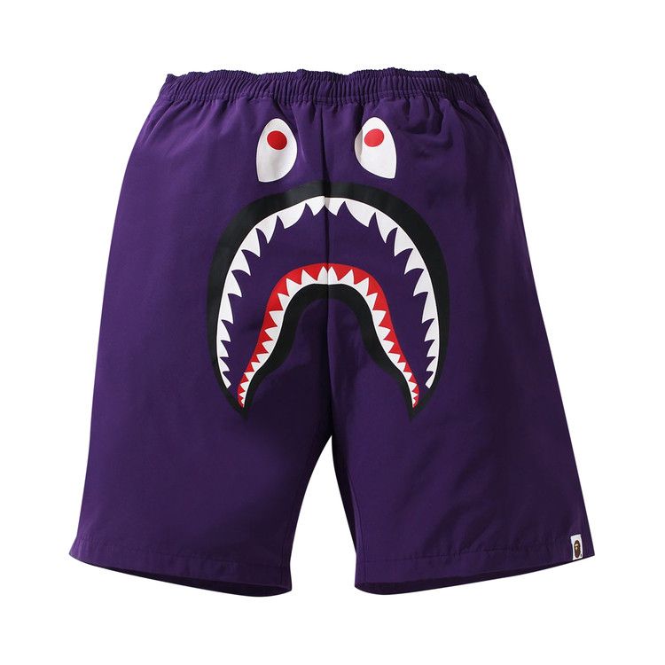 Bape Shark Beach Shorts Purple Culture Circle