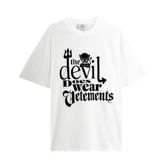 Vetements Devil Does Wear Vetements T-Shirt 'White' | GOAT