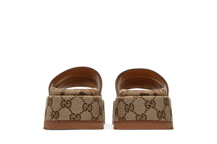 Buy Gucci Wmns GG Slide Sandal 'Monogram - Beige Brick Red