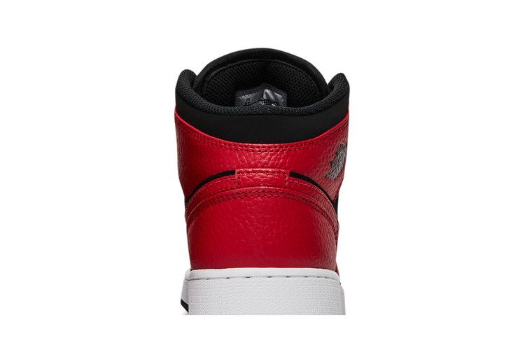 Air Jordan 1 Mid Gs Black Gym Red