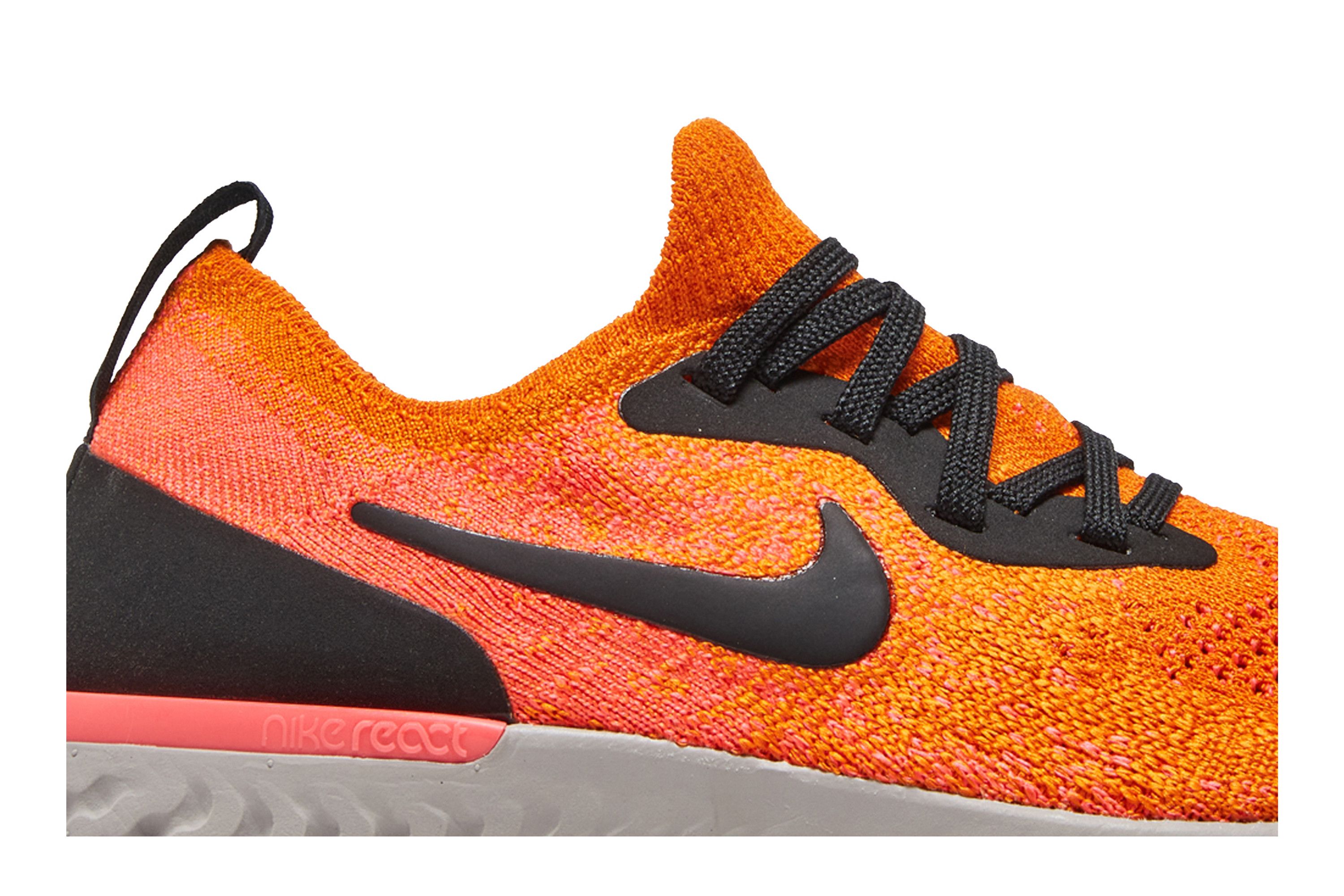 NIKE Pre-owned Epic React Flyknit Gs 'copper Flash' In Orange