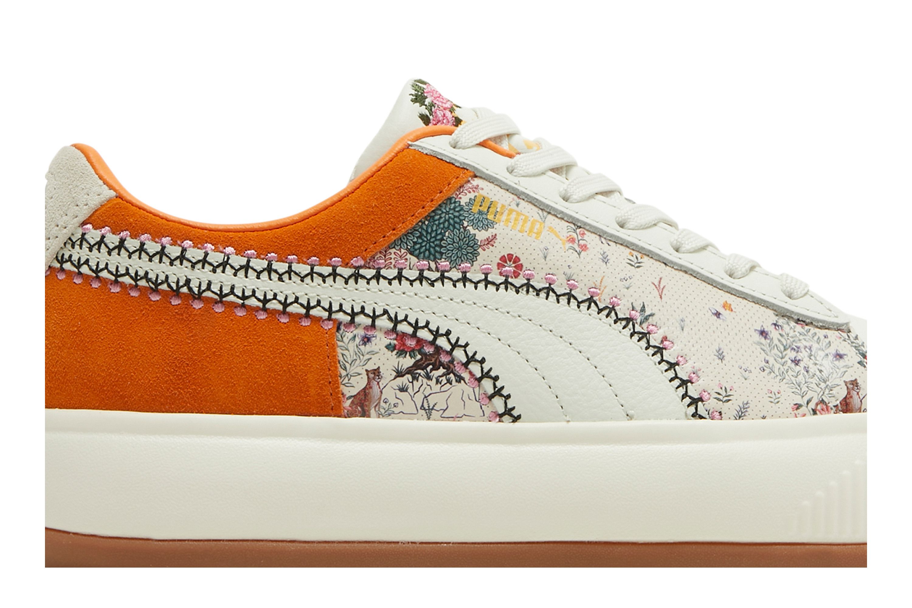 Pre-owned Puma Liberty Of London X Wmns Suede Mayu 'floral' In Yellow