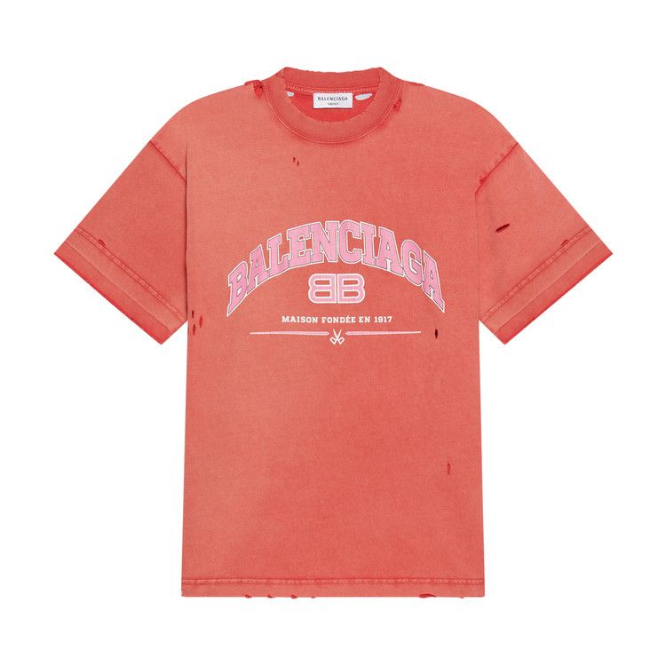 Balenciaga Medium Fit T-Shirt Cardi Red/Orange/White