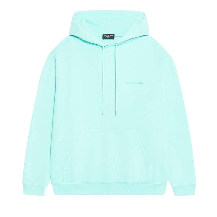 Balenciaga Medium Fit Hoodie Mint