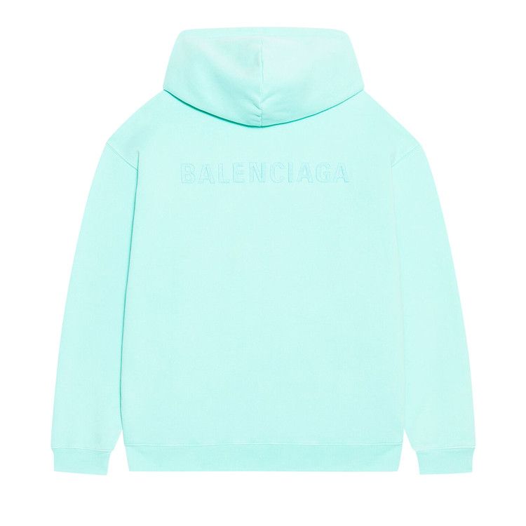 Balenciaga Medium Fit Hoodie Mint