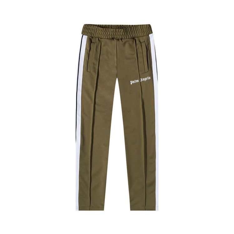 Palm Angels Slim Track Pants 'military/White'