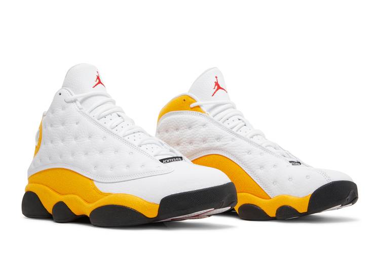 Nike Air Jordan 13 Retro Del Sol Shoes Yellow White Black 414571-167  Men's Sz 13
