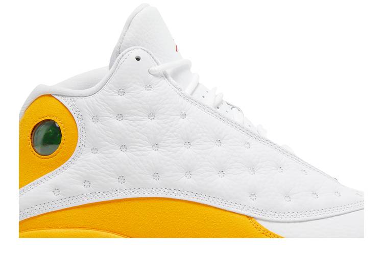Nike Air Jordan 13 Retro Del Sol Shoes Yellow White Black 414571-167  Men's Sz 13