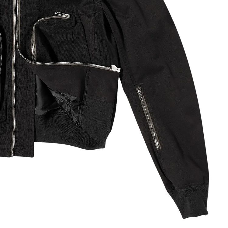 Rick Owens Bauhaus Flight Woven Bomber Black