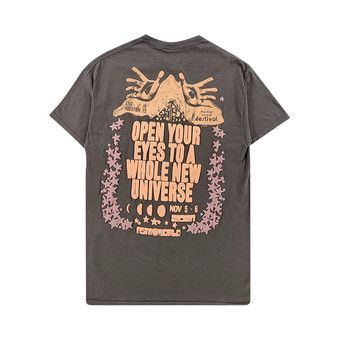 Cactus Jack UTOPIA C2 Travis Scott Tシャツ Travis Scott Cactus Jack Utopia Heavy Black T-Shirt Size