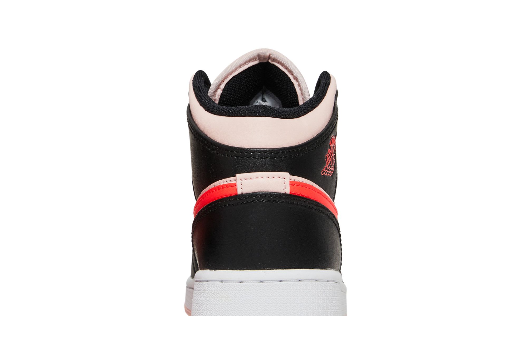 Pre-owned Air Jordan 1 Mid Gs 'black Pink Crimson'