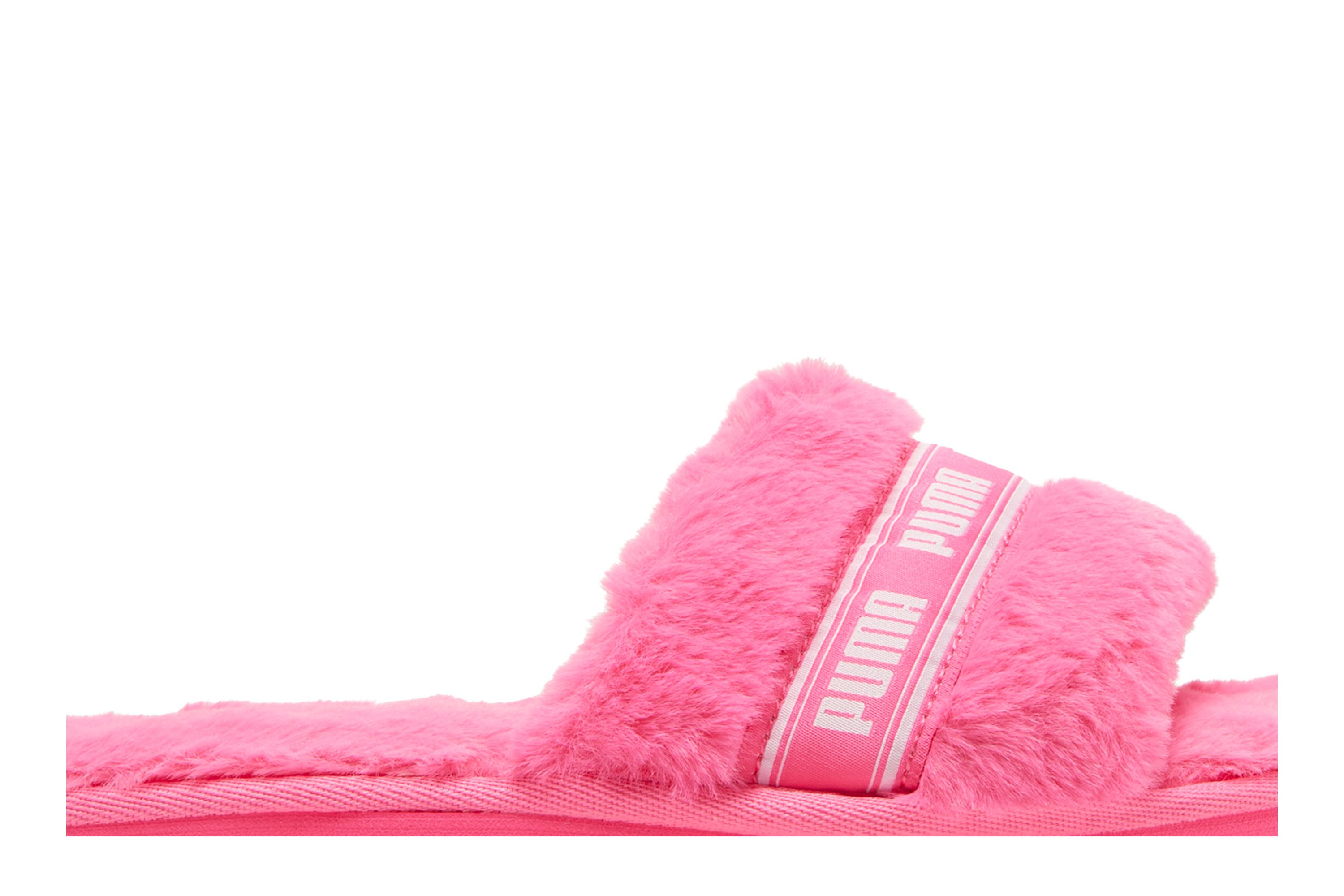 Pre-owned Puma Wmns Fluff Slide 'fluo Pink'