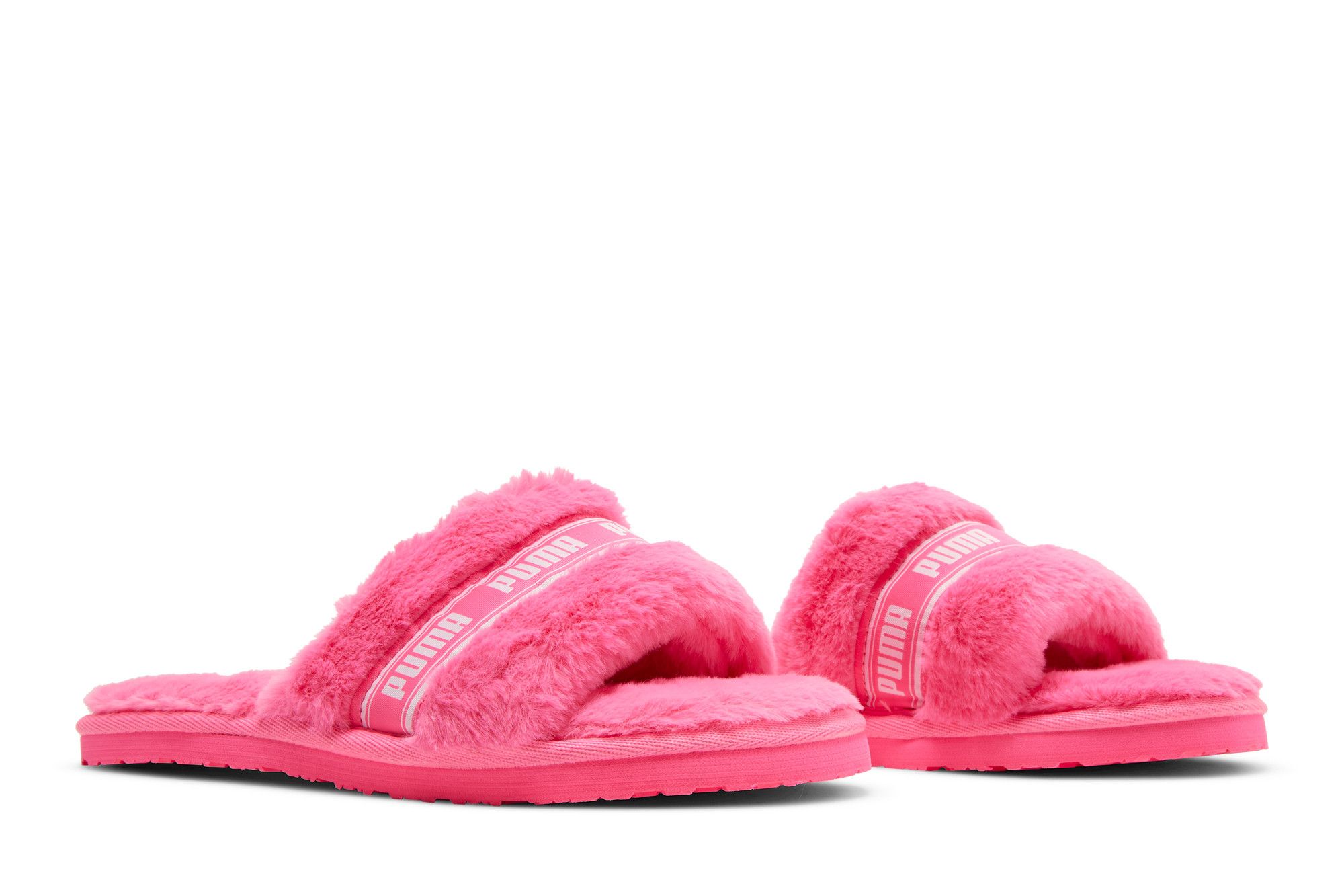 Pre-owned Puma Wmns Fluff Slide 'fluo Pink'