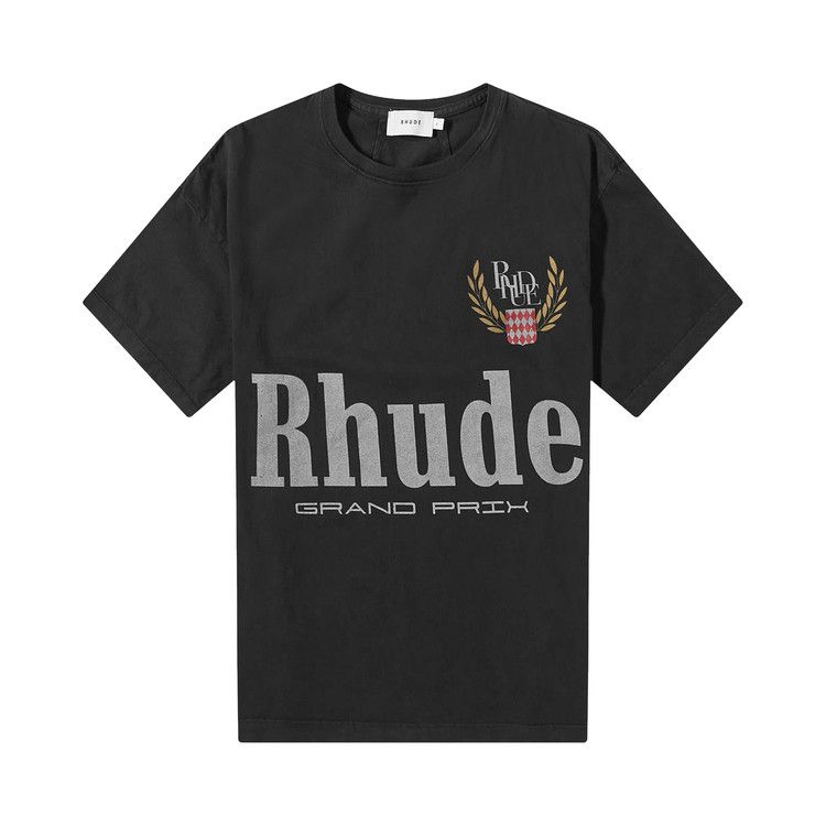 Buy Rhude Grand Prix Tee 'Vintage Black' - SS22TT11012610 | GOAT