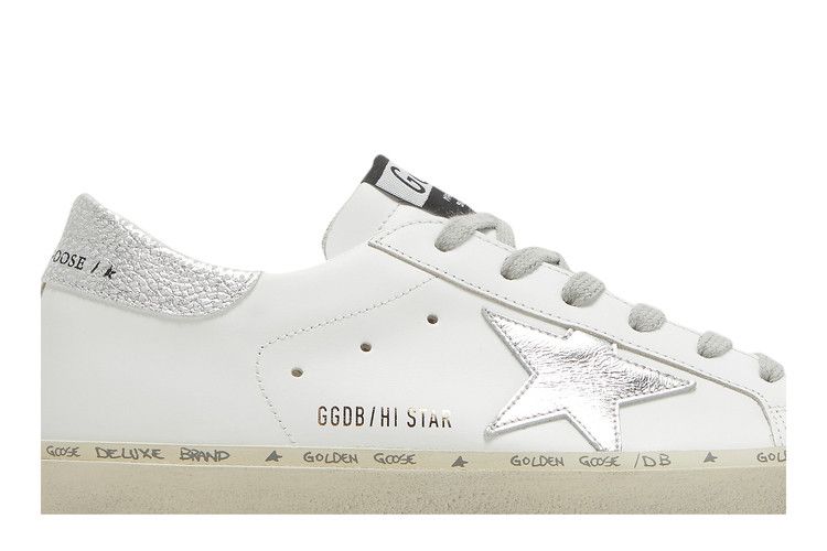 Buy Golden Goose Wmns Hi Star 'White Silver' - GWF00118 