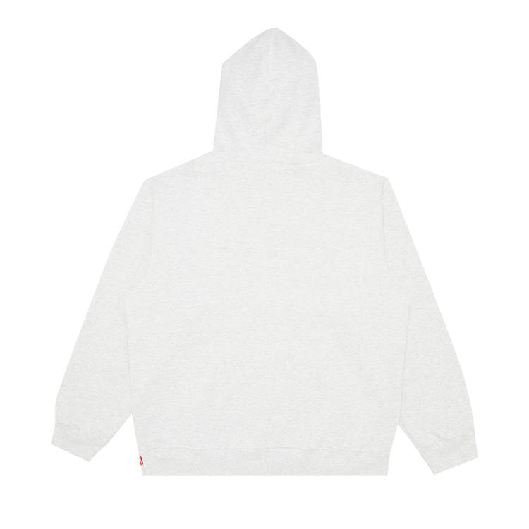 Supreme Bling Box Logo Hooded Sweatshirt Ash Grey