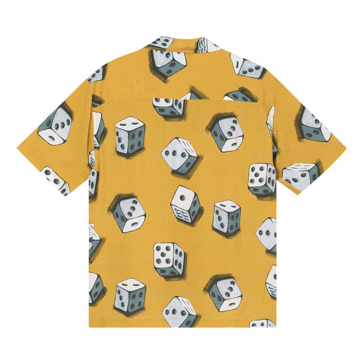 Buy Stussy Dice Pattern Shirt 'Mustard' - 1110215 MUST | GOAT CA