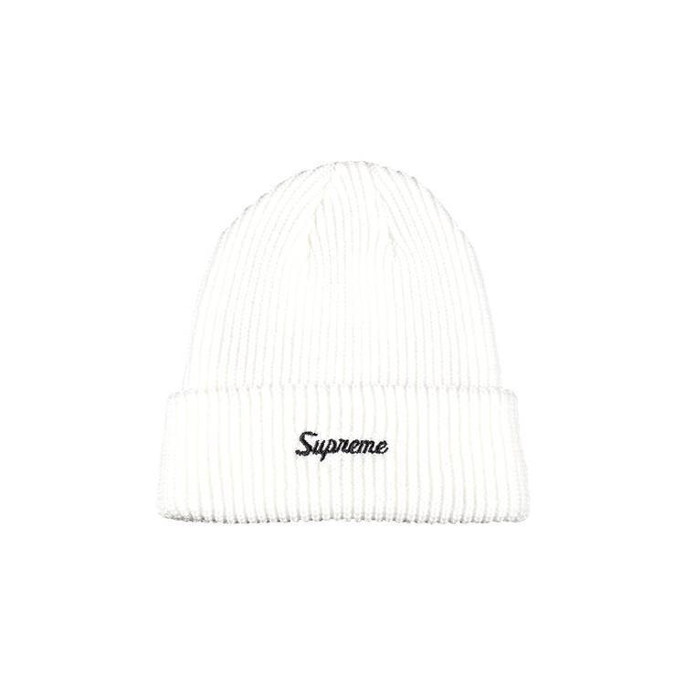 Supreme NYC Loose Gauge Red/White Knit Beanie Winter Hat One Size -  SoldSneaker